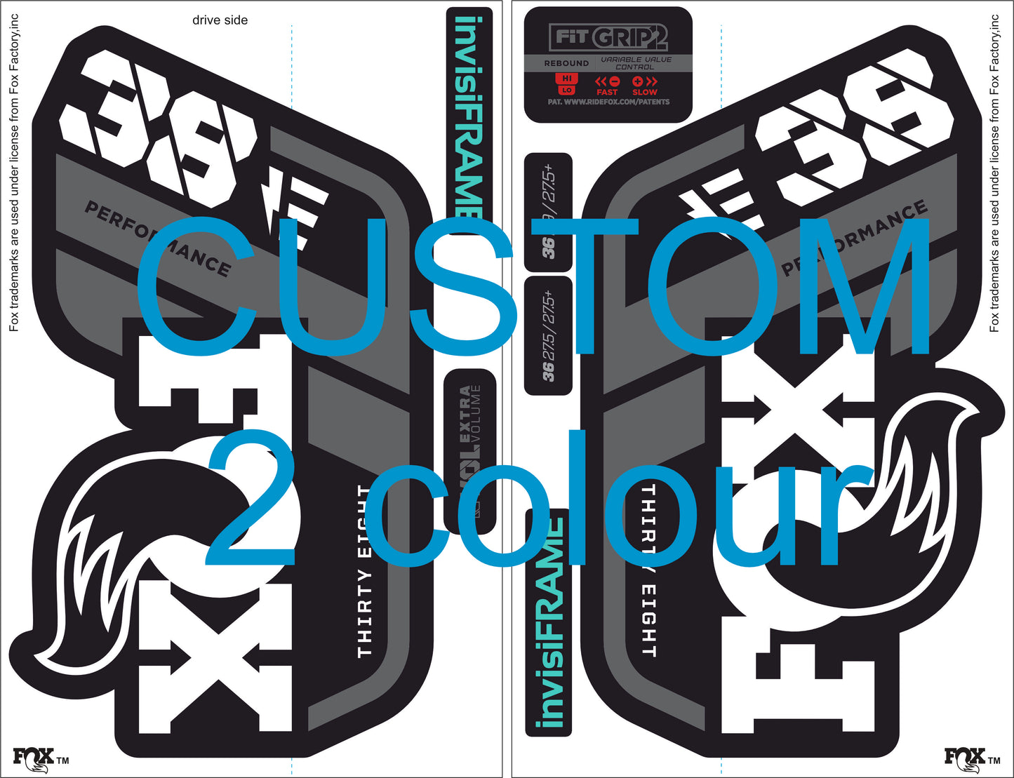 Fox 38 Performance E Bike 2021 Decals