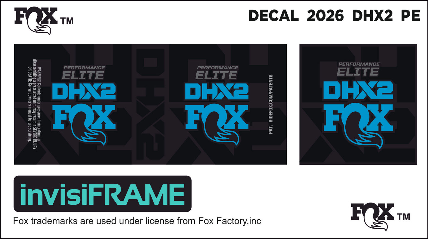 Fox DHX2 Performance 2026 Elite Decals