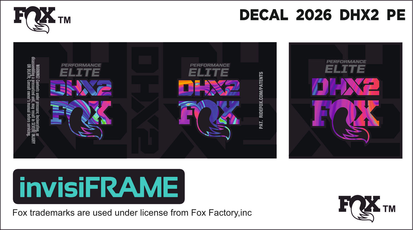 Fox DHX2 Performance 2026 Elite Decals