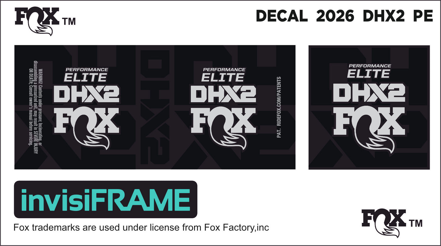 Fox DHX2 Performance 2026 Elite Decals