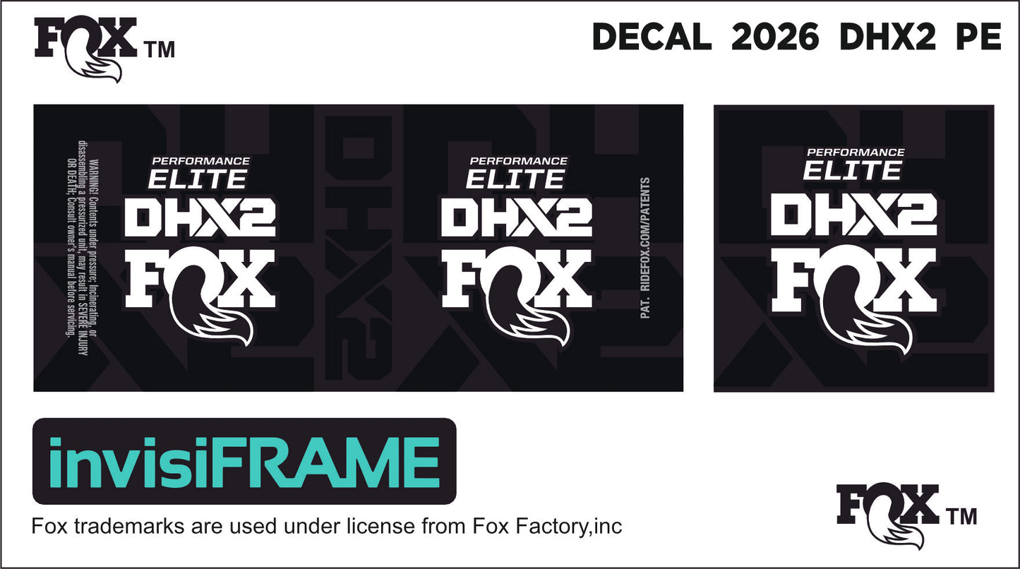 Fox DHX2 Performance 2026 Elite Decals