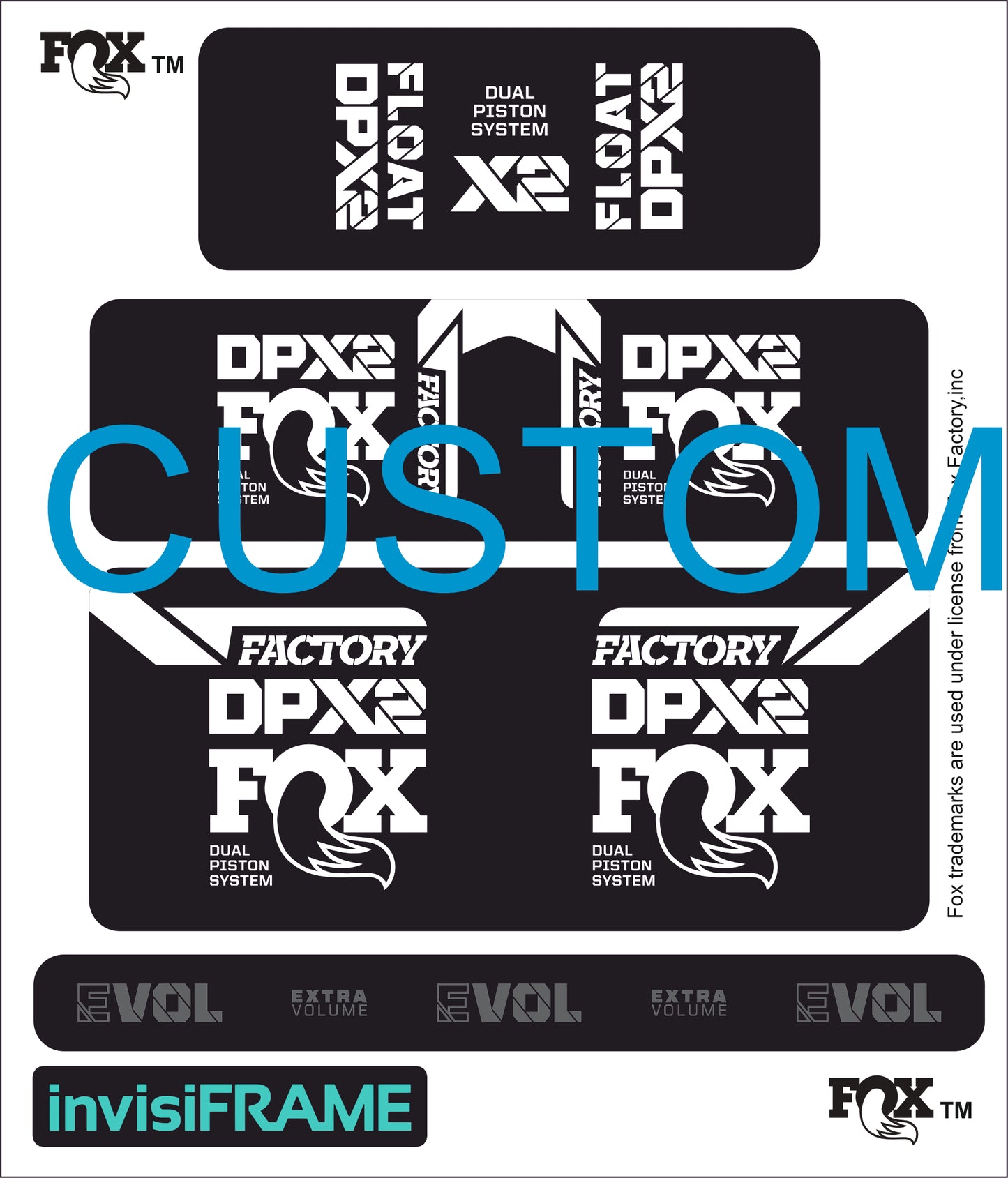 Fox DPX2 Factory 2021 Decals