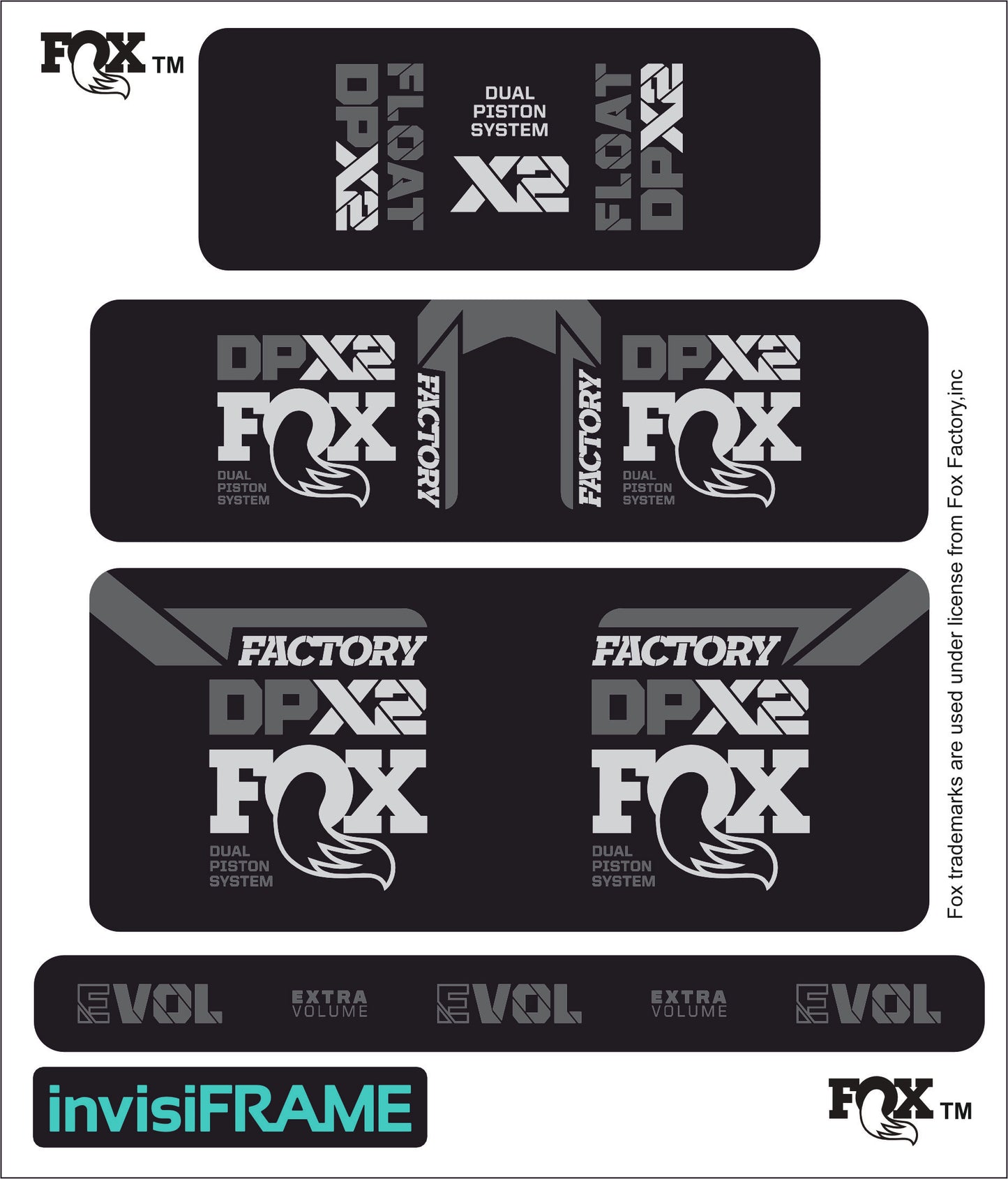 Fox DPX2 Factory 2021 Decals