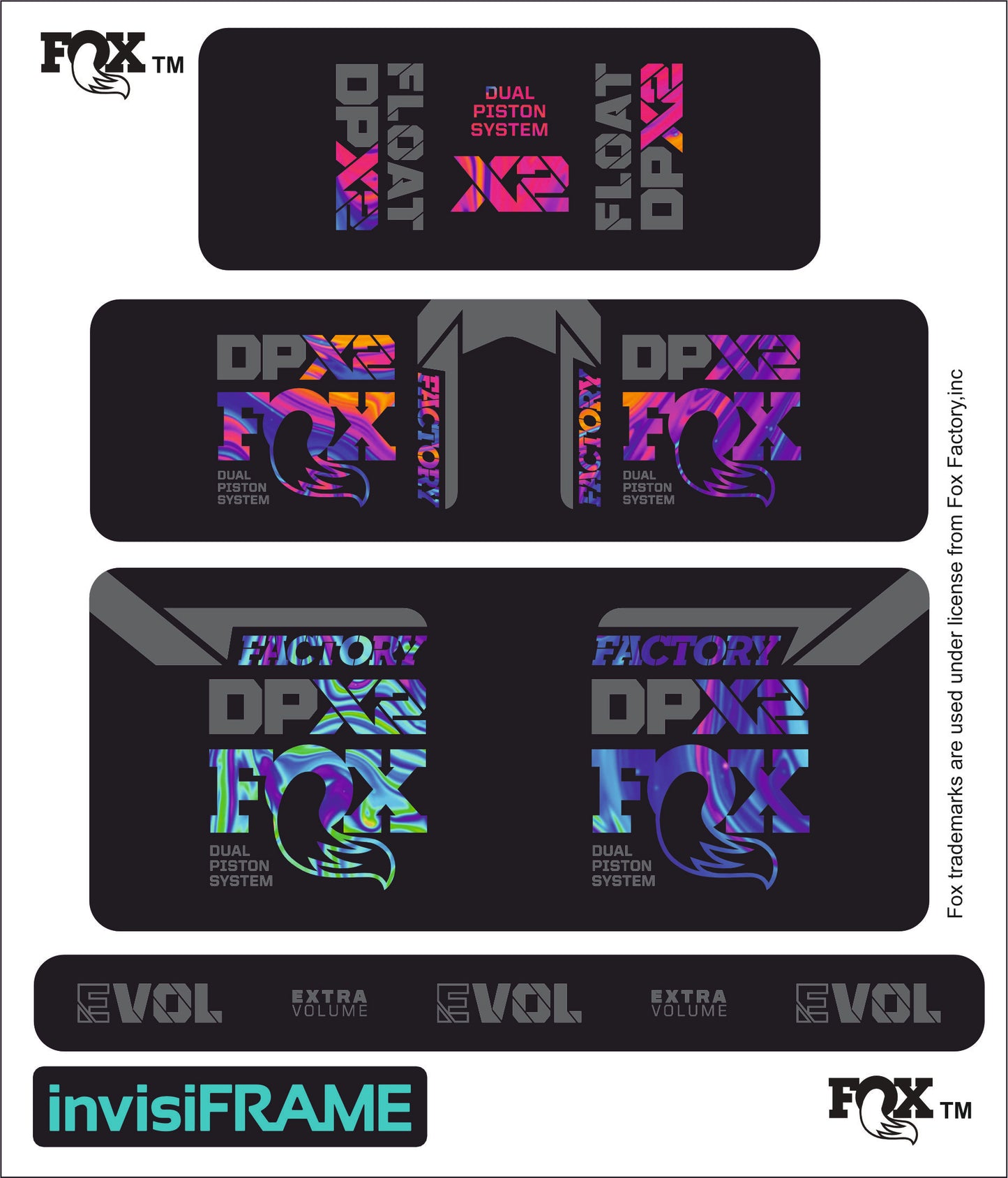 Fox DPX2 Factory 2021 Decals