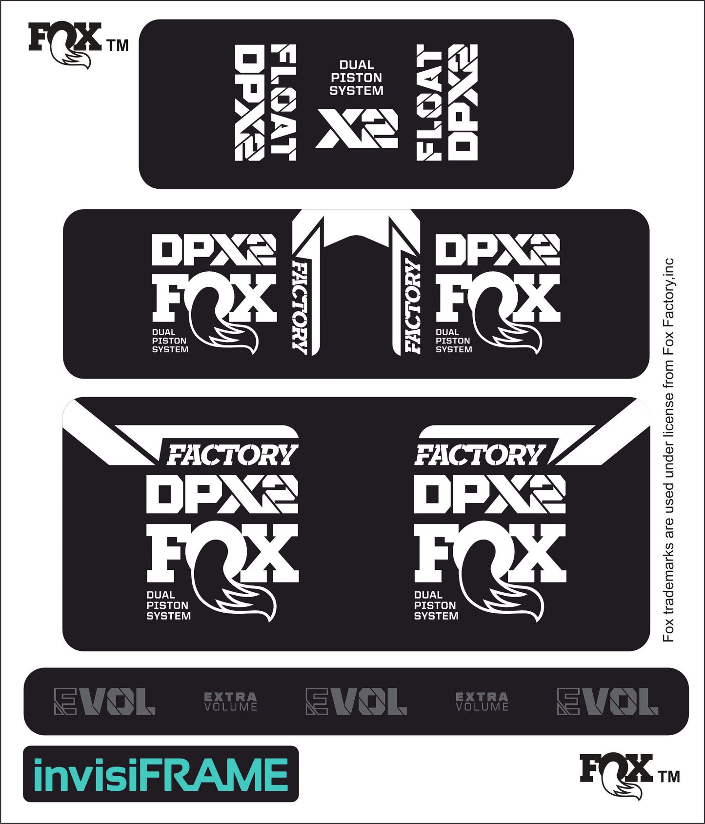 Fox DPX2 Factory 2021 Decals