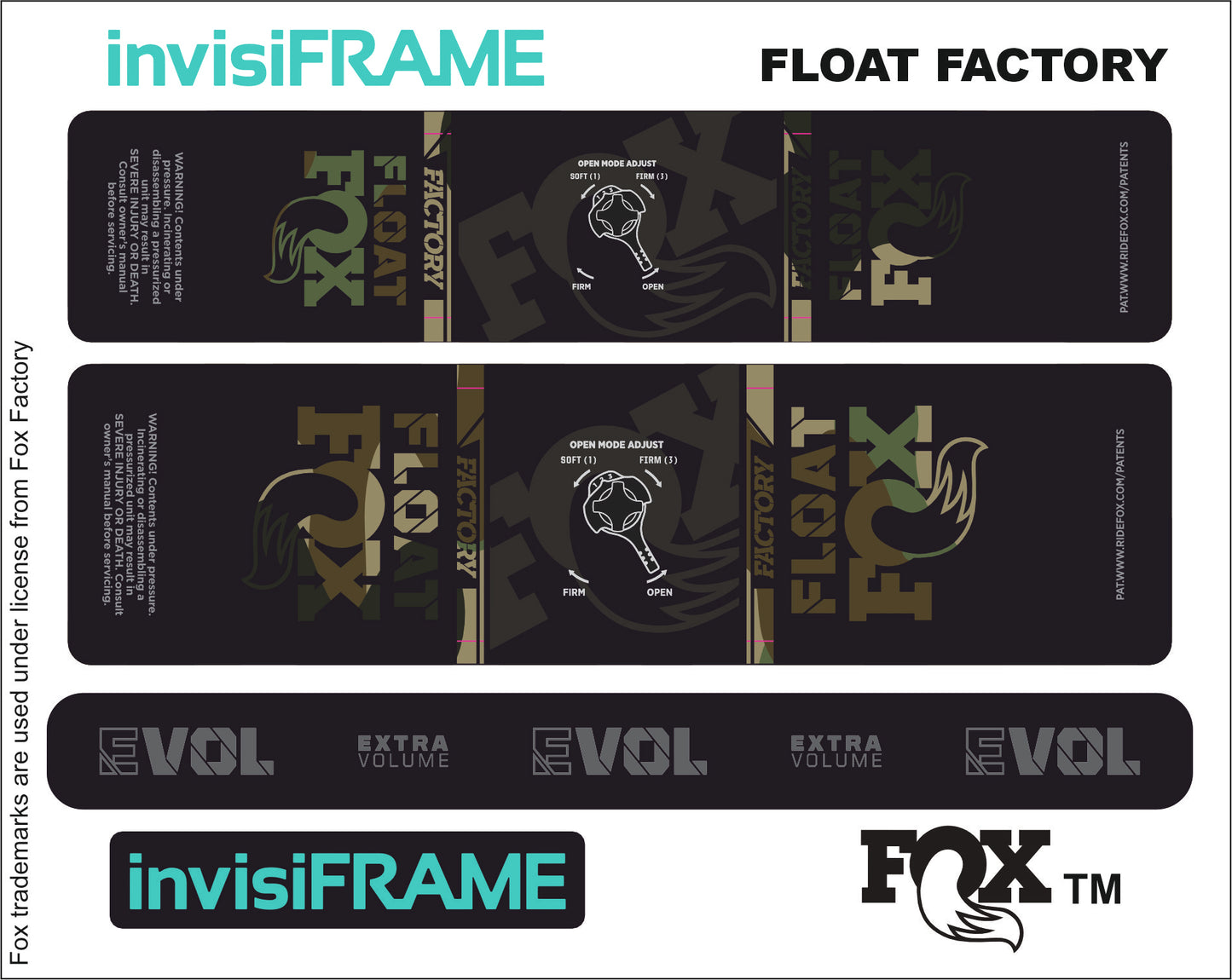 Fox Float Factory 2023 Decals