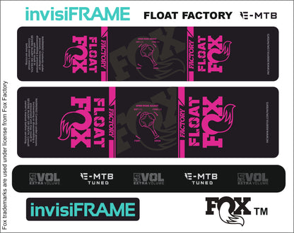 Fox Float Factory E MTB TUNED 2024 Decals