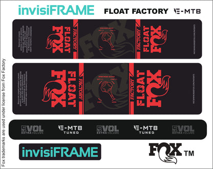 Fox Float Factory E MTB TUNED 2024 Decals