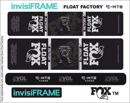 Fox Float Factory E MTB TUNED 2024 Decals