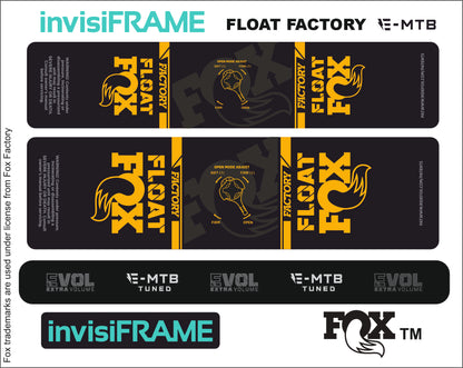 Fox Float Factory E MTB TUNED 2024 Decals
