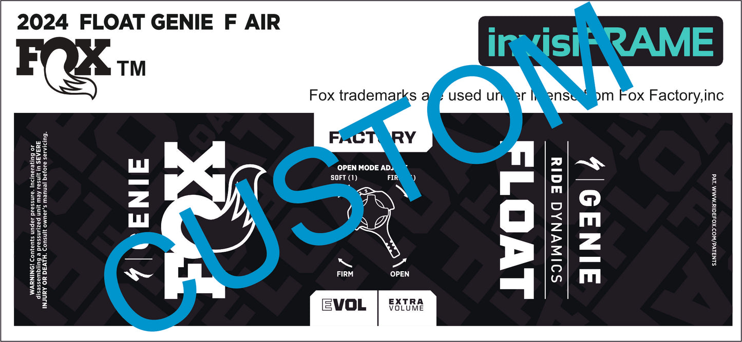 Fox Float Genie Factory 2024 Decals