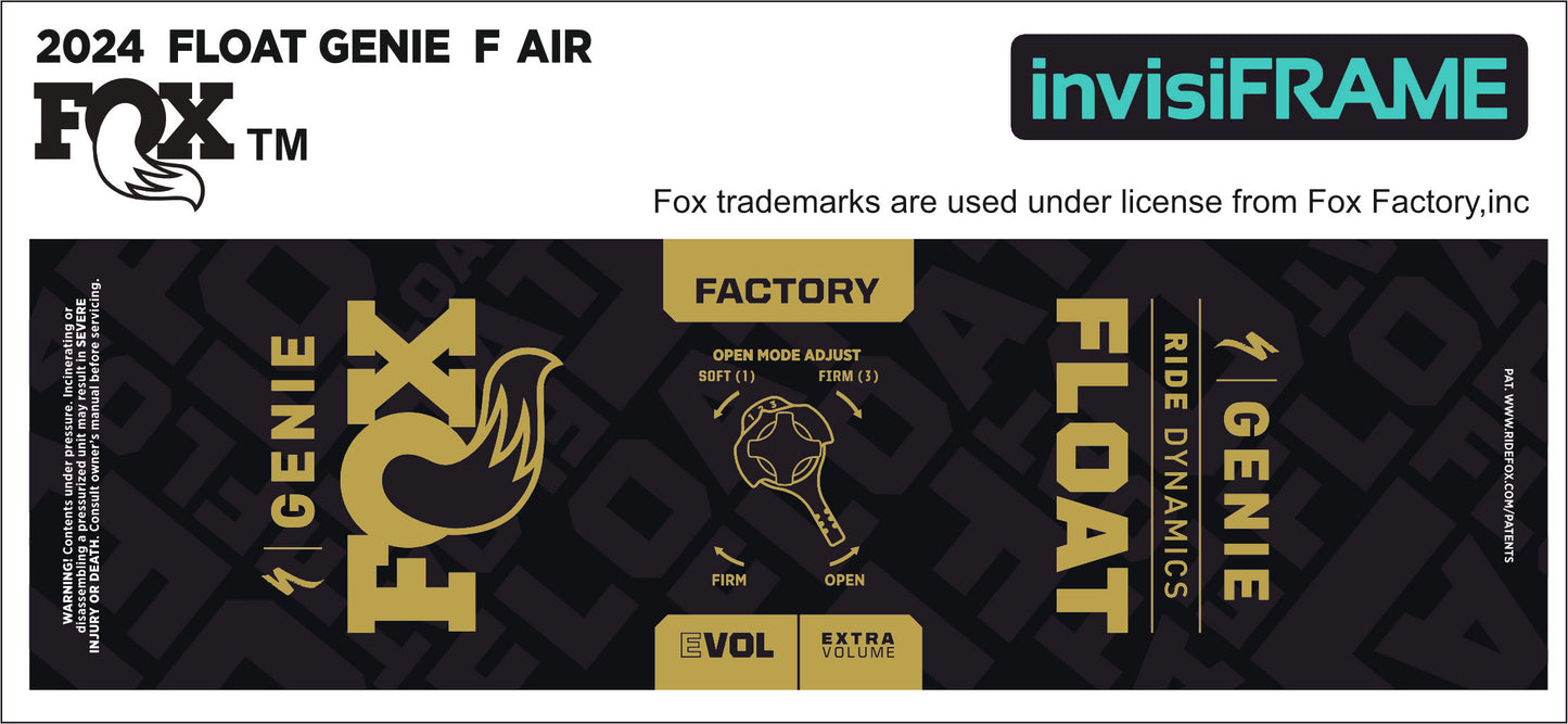 Fox Float Genie Factory 2024 Decals