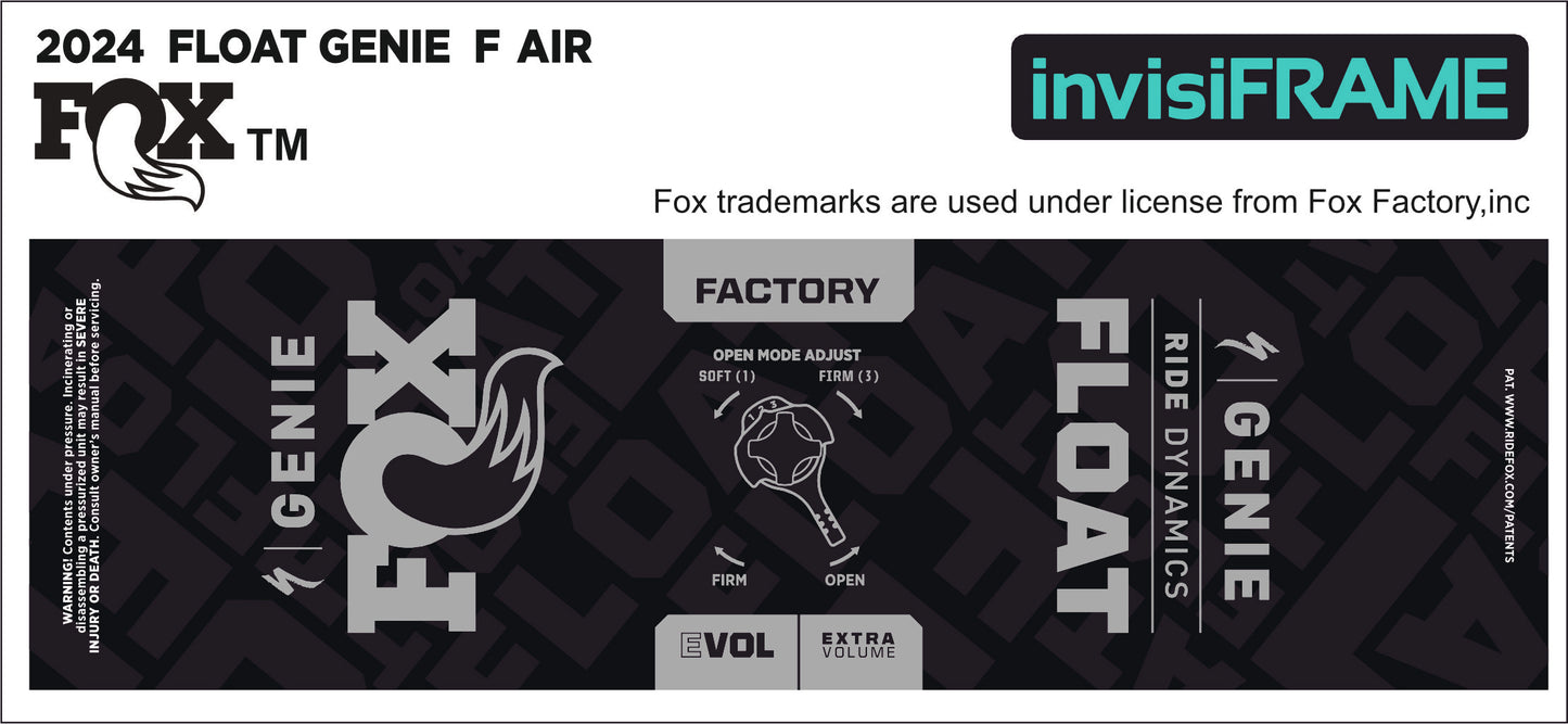 Fox Float Genie Factory 2024 Decals