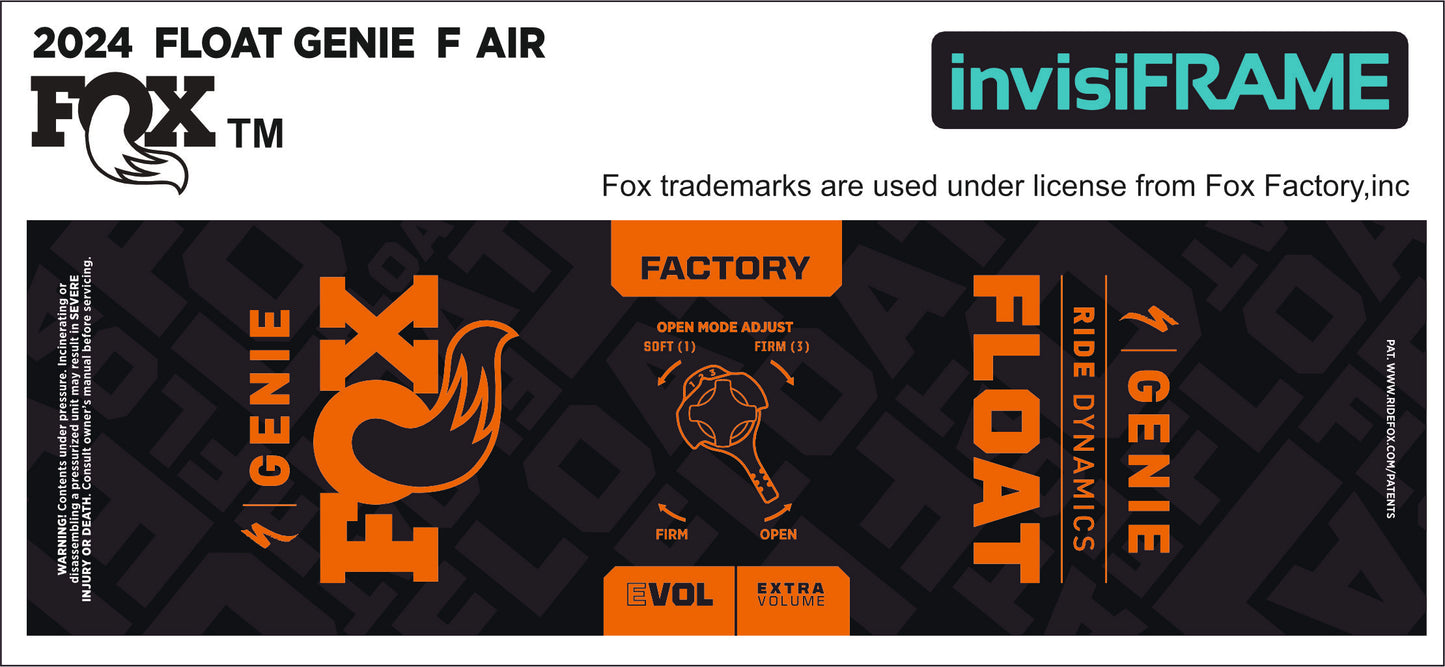 Fox Float Genie Factory 2024 Decals