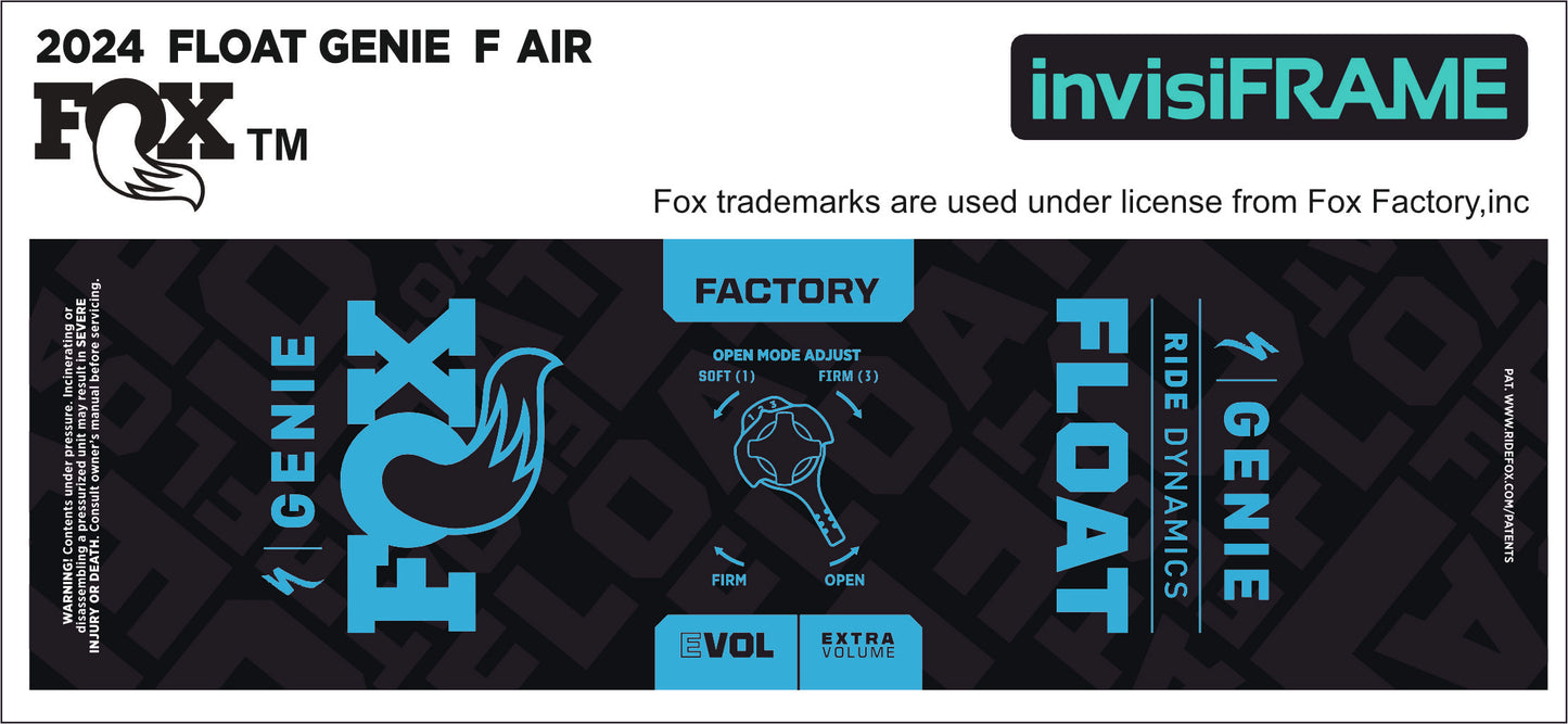 Fox Float Genie Factory 2024 Decals