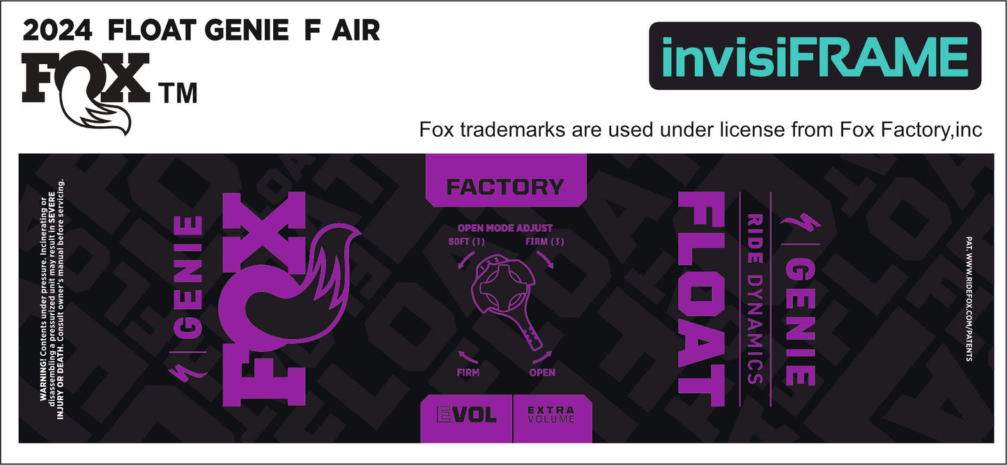 Fox Float Genie Factory 2024 Decals
