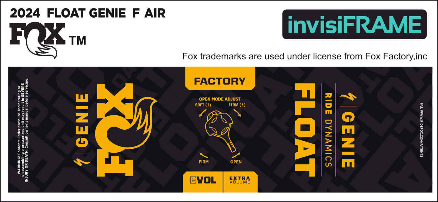 Fox Float Genie Factory 2024 Decals