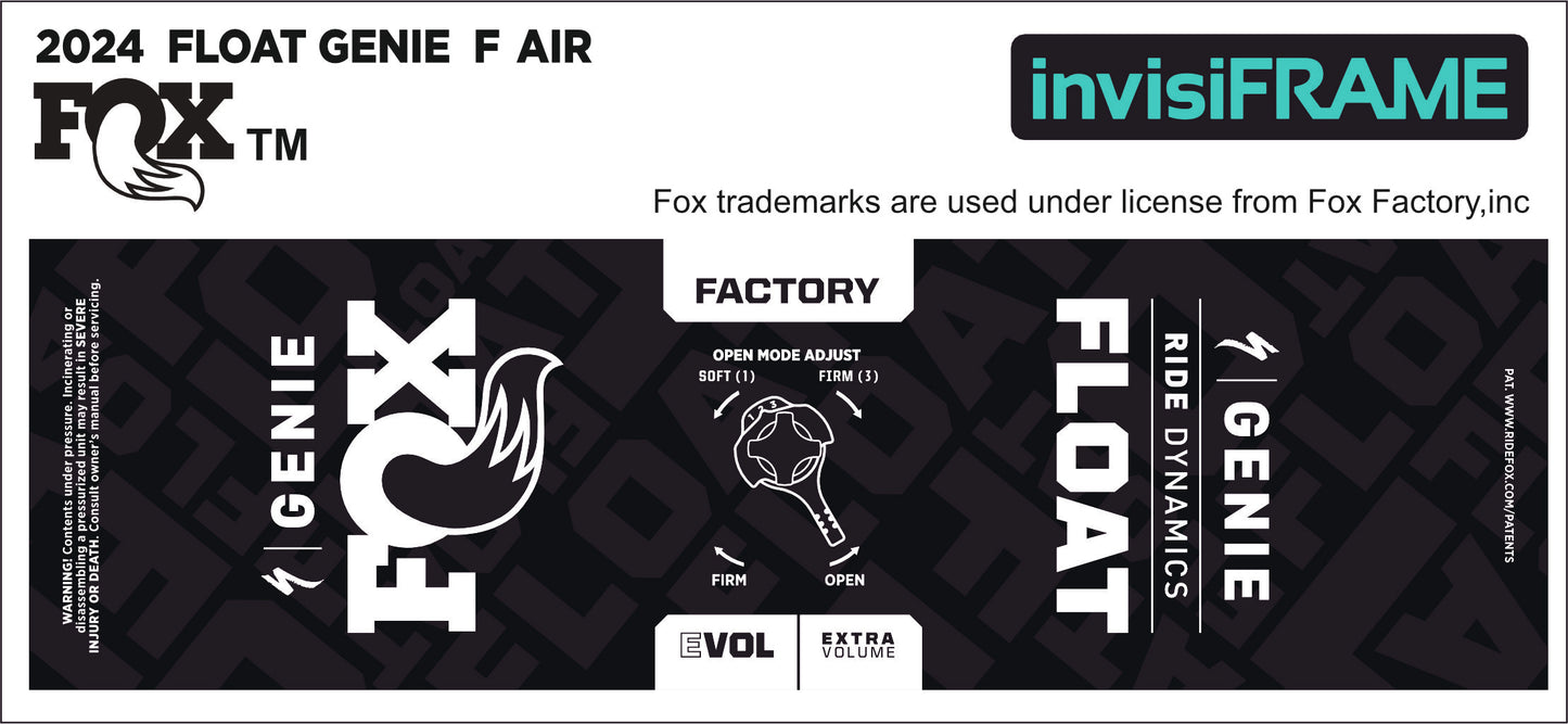 Fox Float Genie Factory 2024 Decals