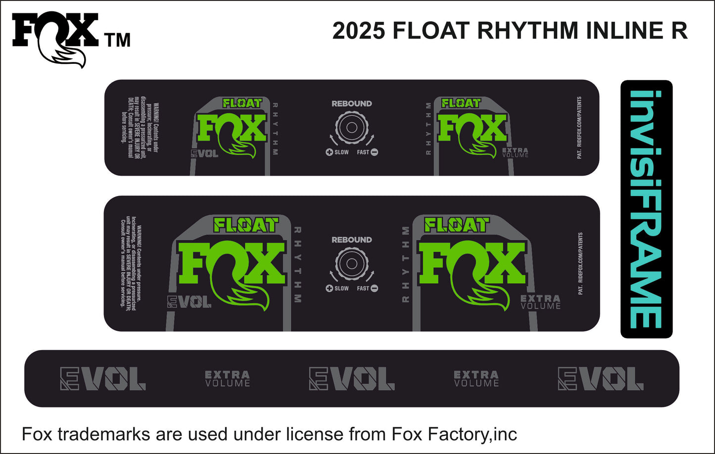 Fox Float Rhythm inline R 2025 decal