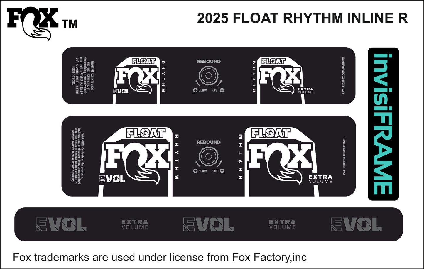 Fox Float Rhythm inline R 2025 decal
