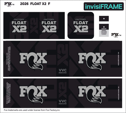Fox Float X2 Factory 2026 Decals