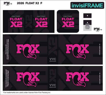 Fox Float X2 Factory 2026 Decals