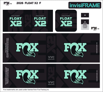 Fox Float X2 Factory 2026 Decals
