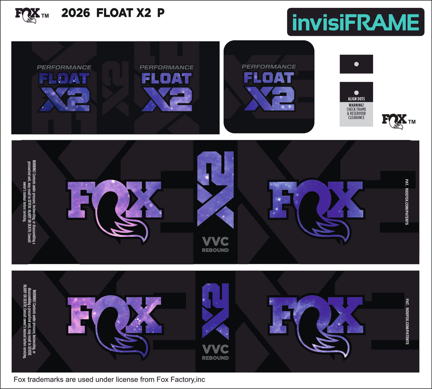 Fox Float X2 Performance 2026 Decals