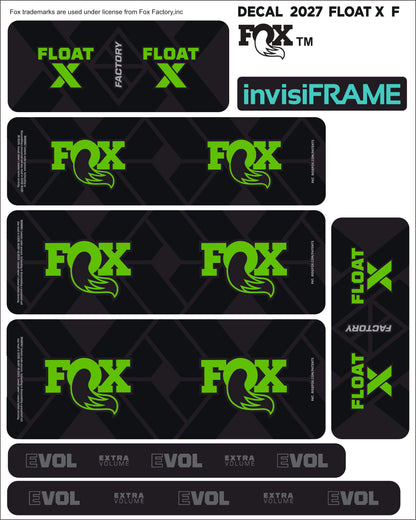 Fox Float X Factory 2027 Decals