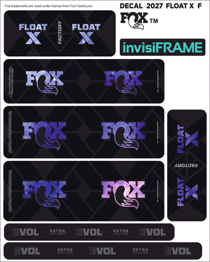 Fox Float X Factory 2027 Decals