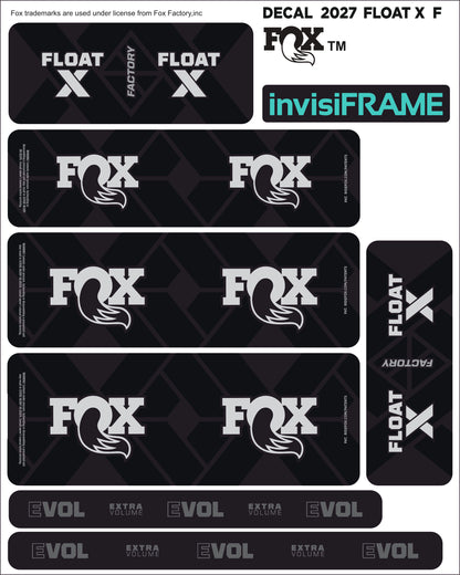 Fox Float X Factory 2027 Decals