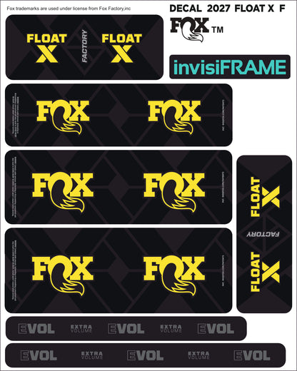 Fox Float X Factory 2027 Decals