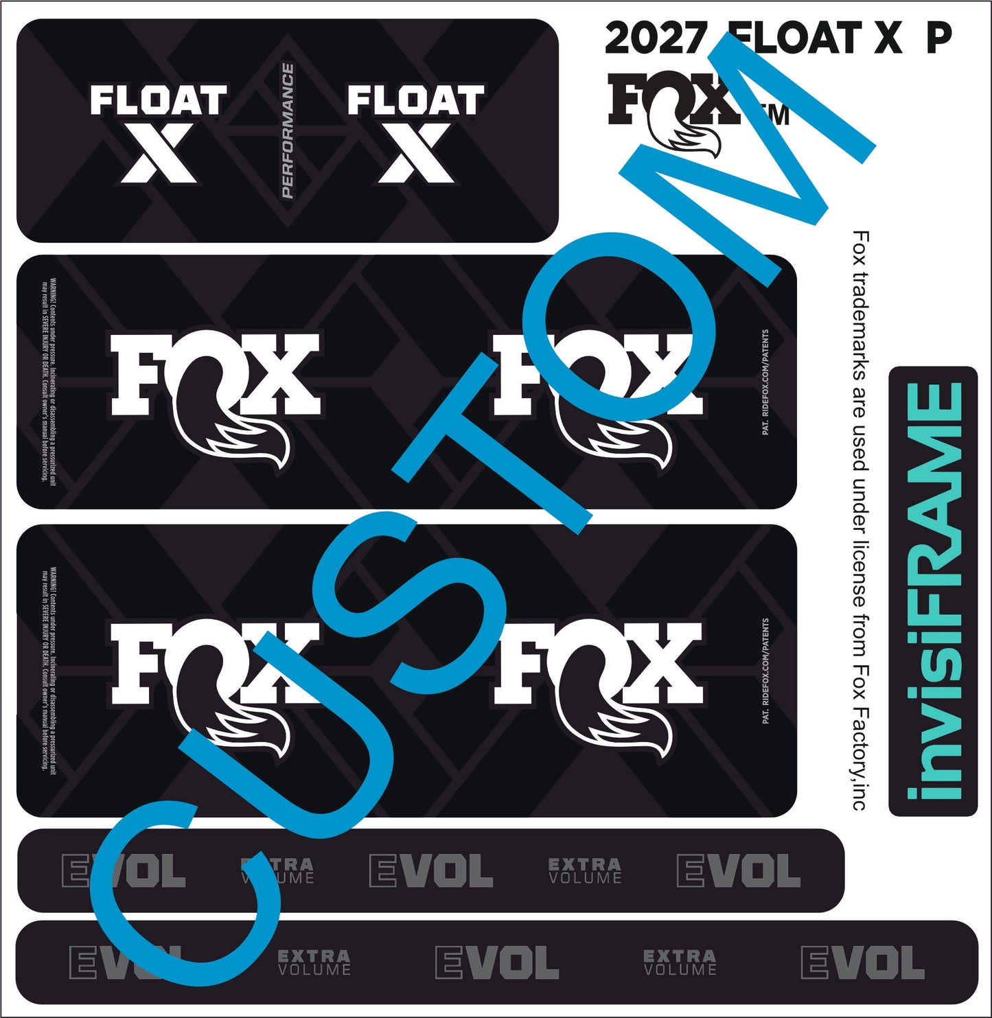 Fox Float X Performance 2027 Decals