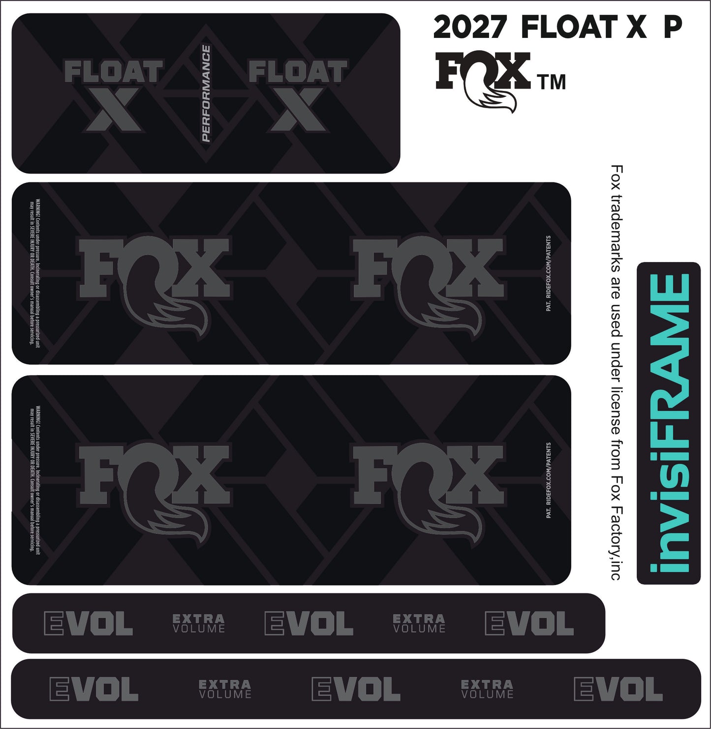 Fox Float X Performance 2027 Decals