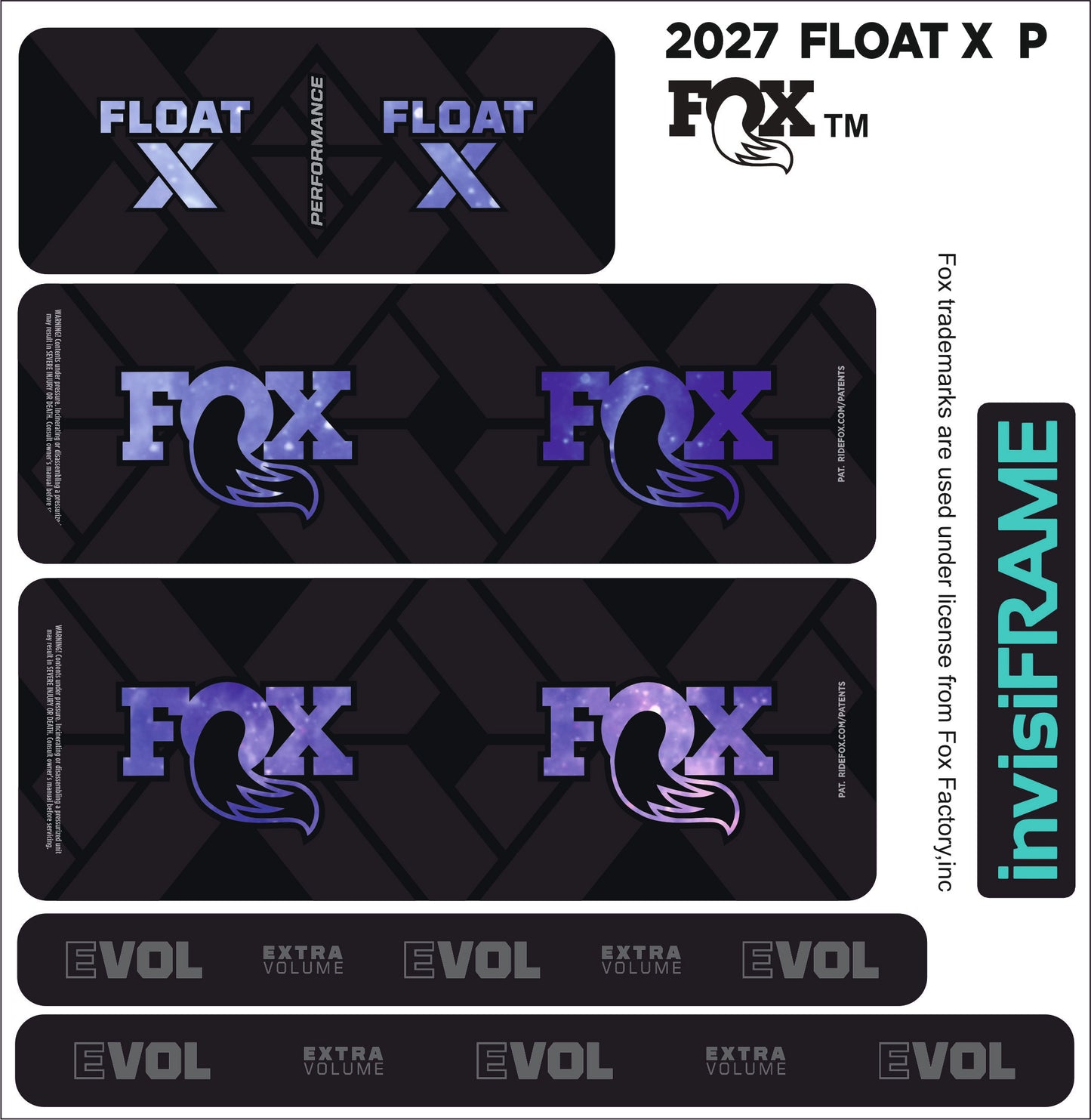 Fox Float X Performance 2027 Decals