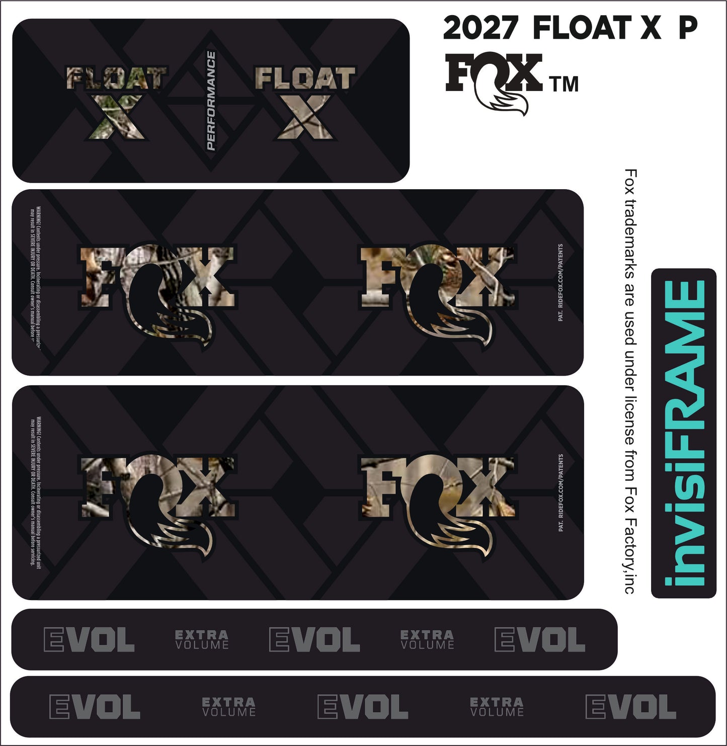 Fox Float X Performance 2027 Decals