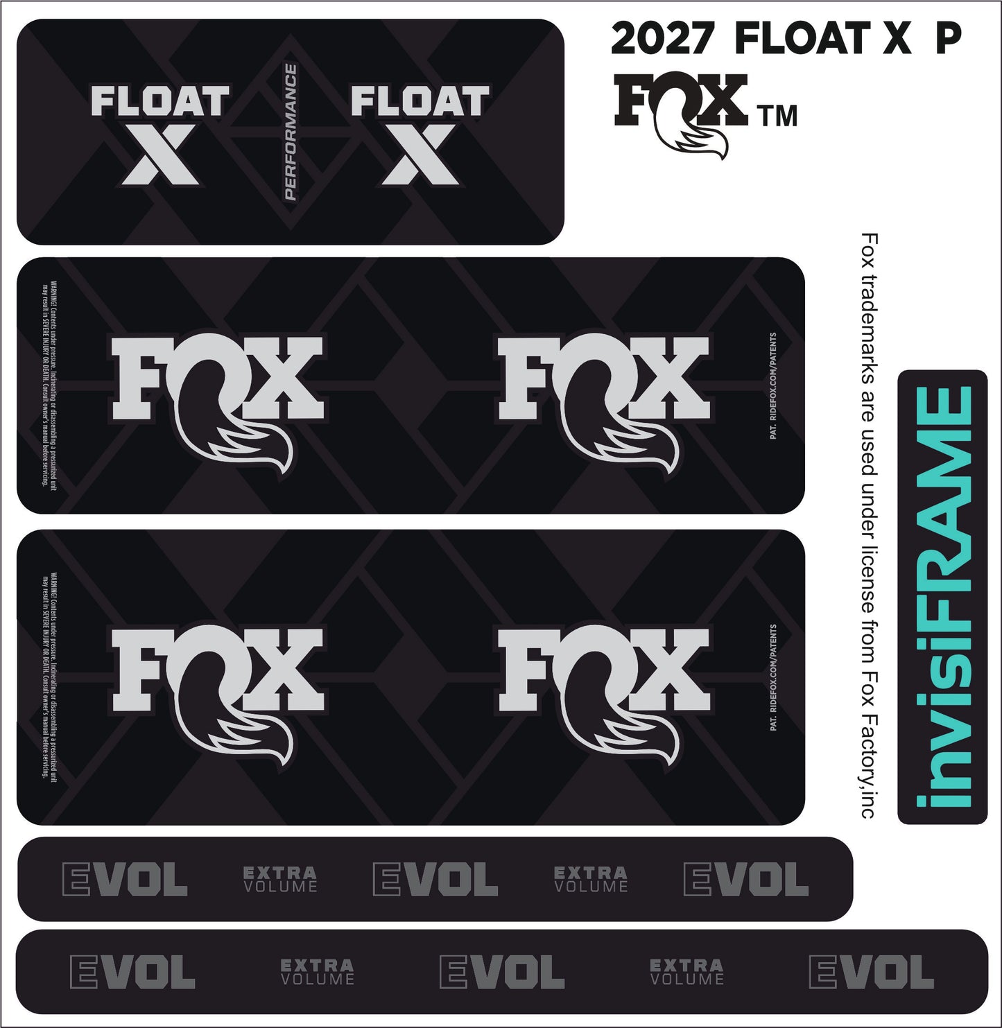 Fox Float X Performance 2027 Decals