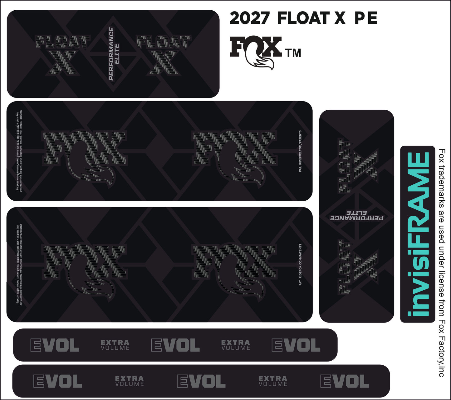 Fox Float X Performance Elite 2027 Decals