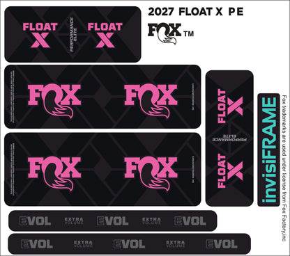 Fox Float X Performance Elite 2027 Decals