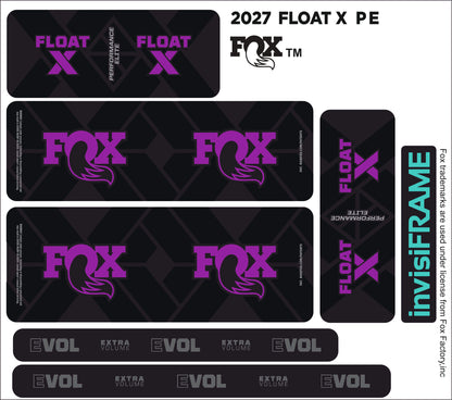 Fox Float X Performance Elite 2027 Decals
