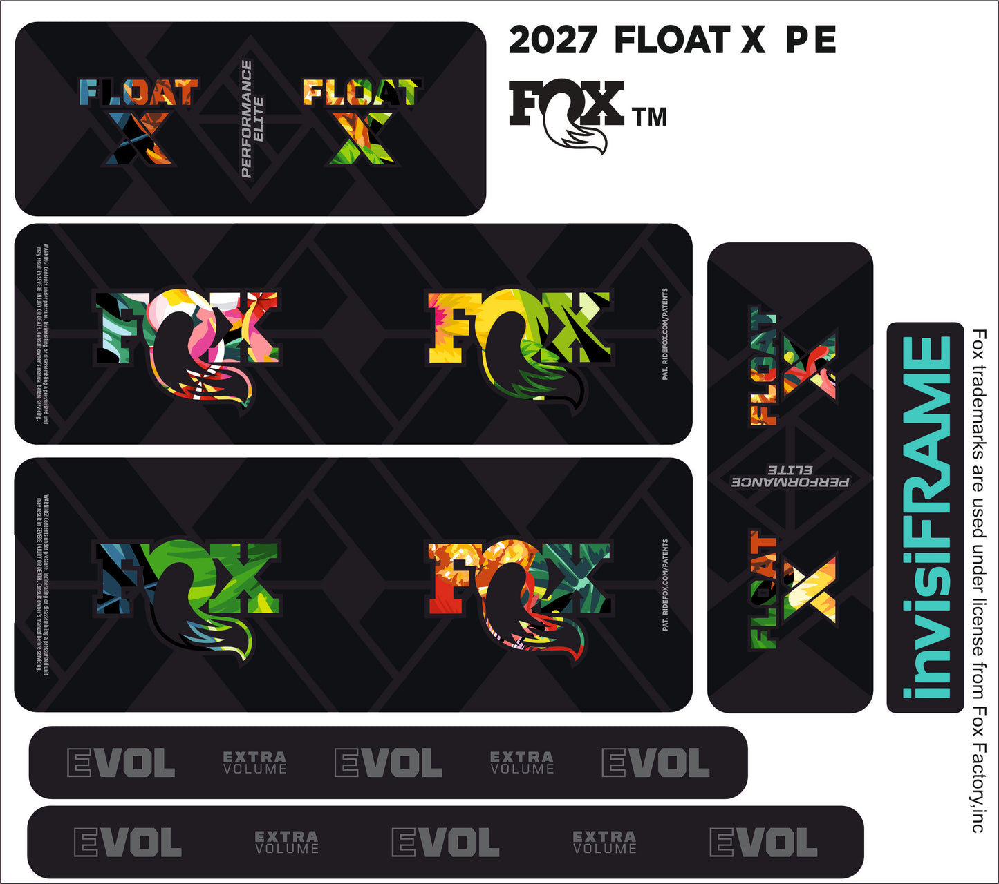 Fox Float X Performance Elite 2027 Decals
