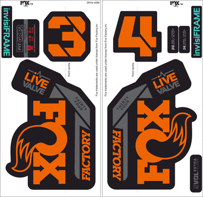 Fox 34 Factory LIVE VALVE 2021 Decals
