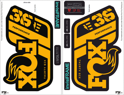 Fox 36 performance 2021 E Bike Decals