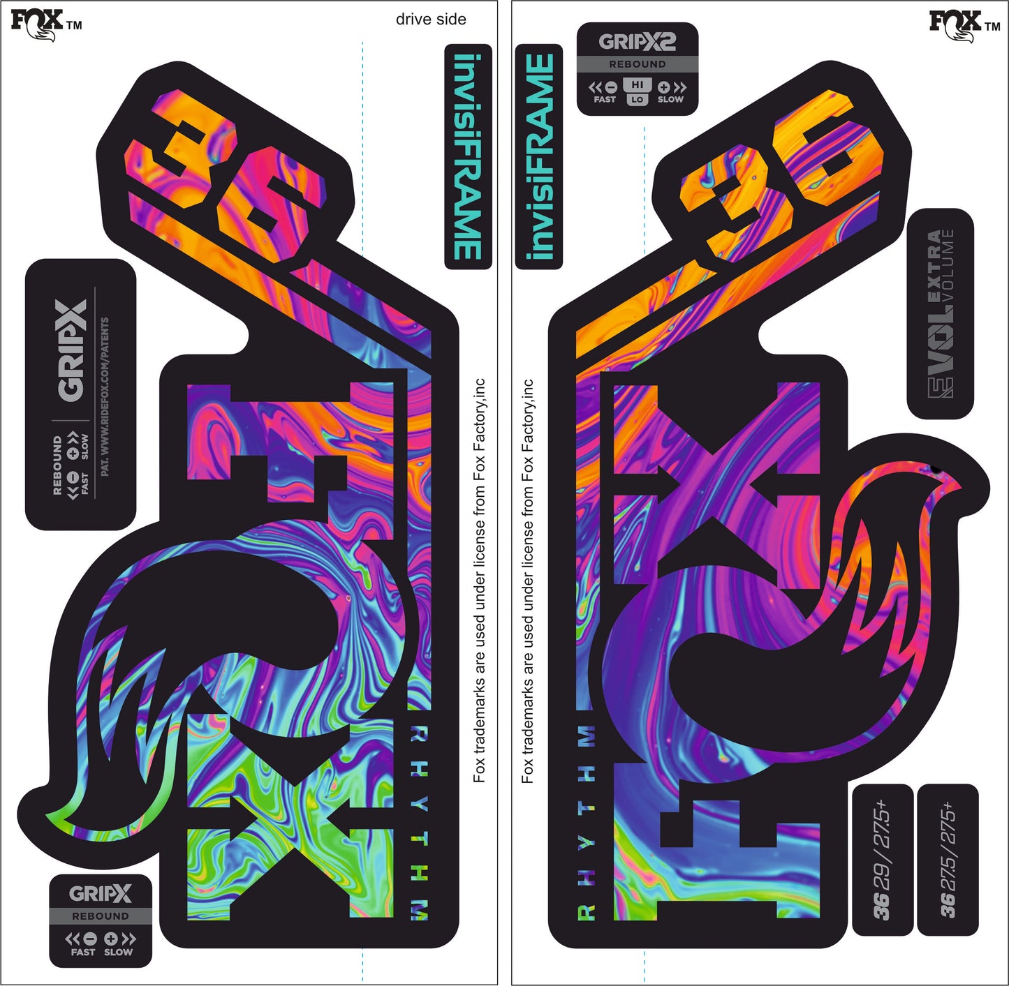 Fox 36 Rhythm 2027 Decals