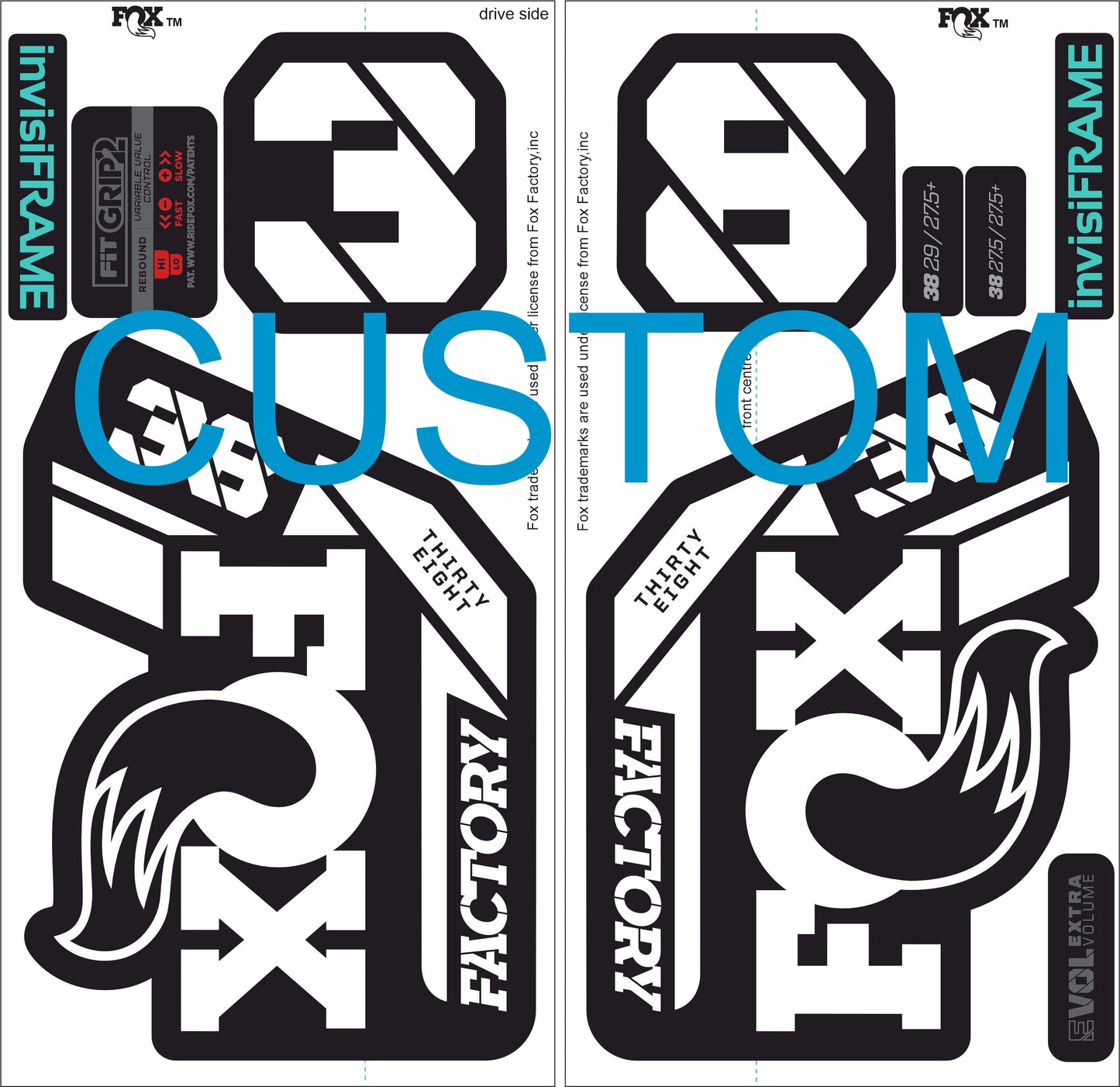 Fox 38 Factory 2021 Decals