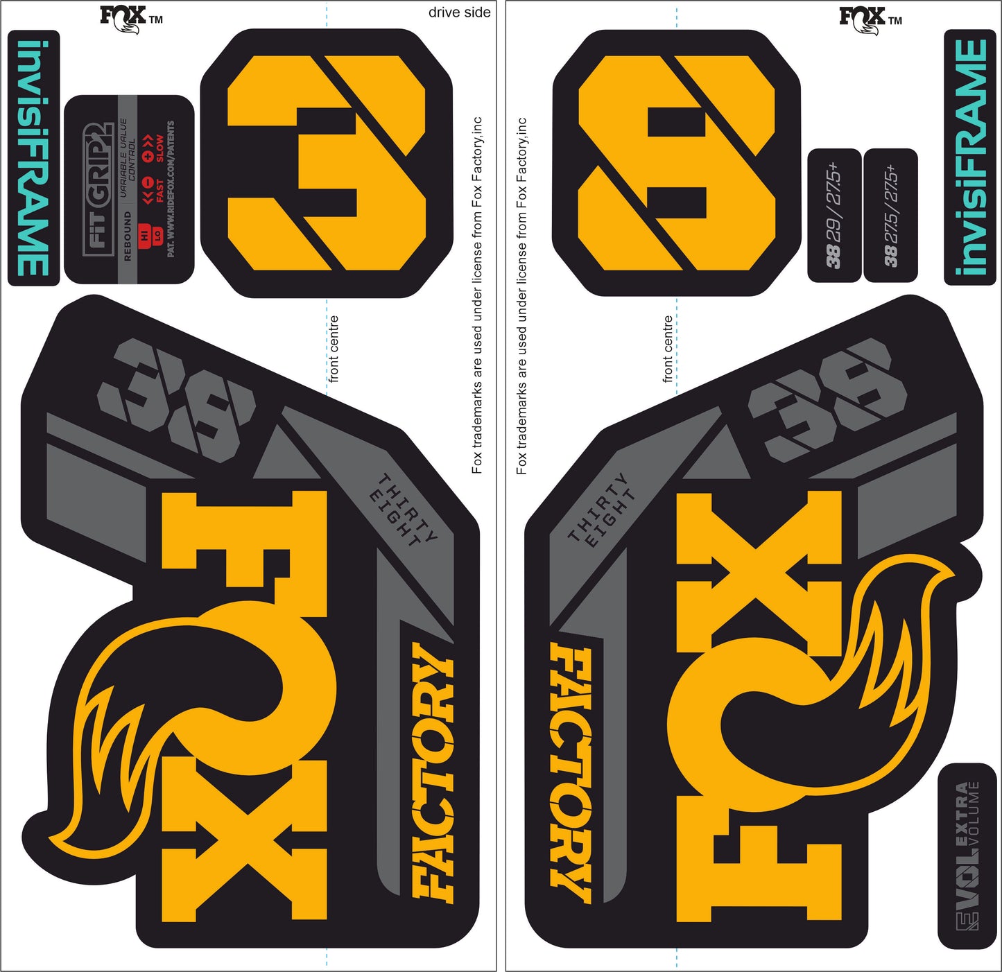 Fox 38 Factory 2021 Decals