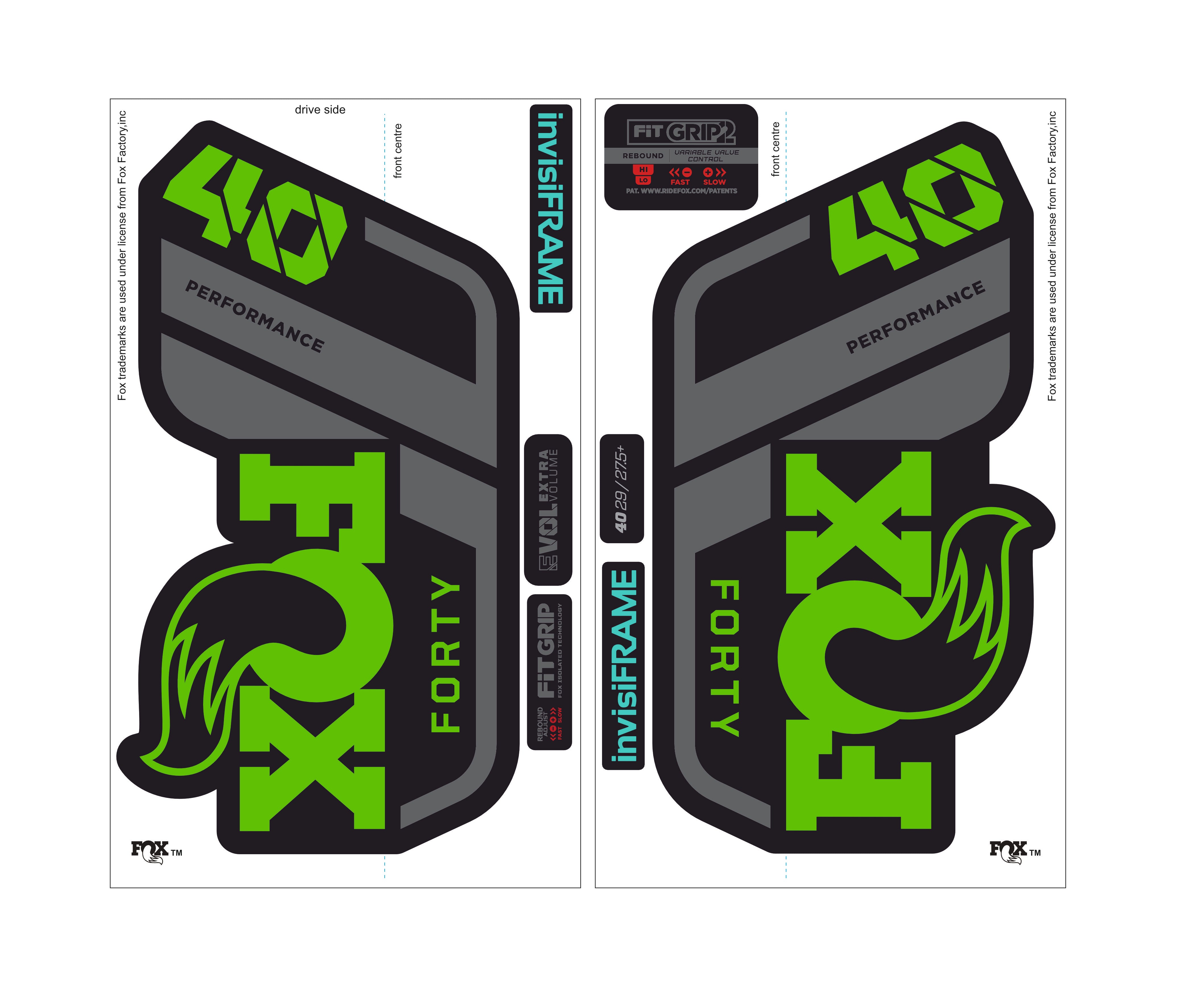 Fox 40 Performance 2021 Decals | invisiFRAME Custom Decals – invisiframe
