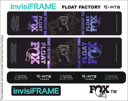 Fox Float Factory E MTB TUNED 2024 Decals