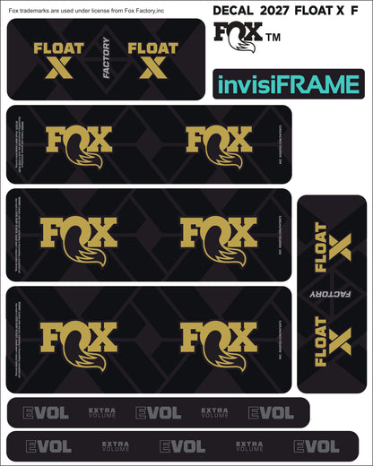 Fox Float X Factory 2027 Decals