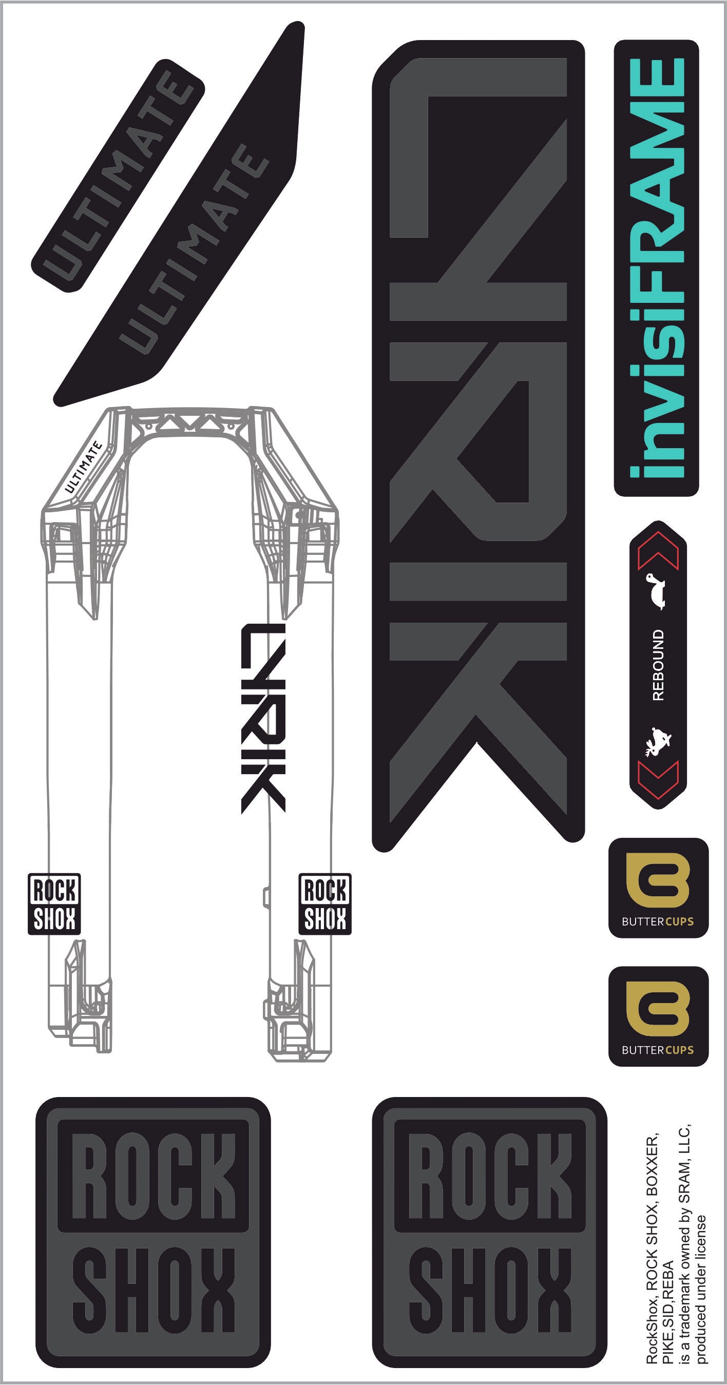 Rock Shox Lyrik Ultimate 2027 Decals